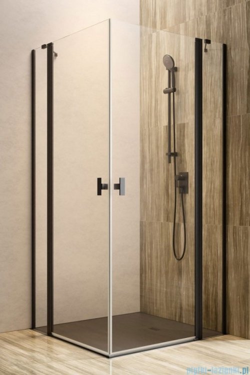 Radaway Nes Black KDD II kabina 80x100 czarny mat/szkło przejrzyste 10031080-54-01L/10031100-54-01R