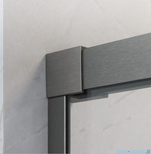 Radaway Idea DWJ Brushed GunMetal drzwi wnękowe 120cm lewe szczotkowany grafit 387016-92-01L