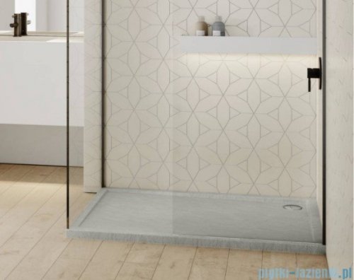 Schedpol Schedline Sharper Cement Stone brodzik prostokątny 80x100x4,5cm 3S.S1P-80100/CT/ST