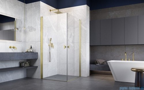 Radaway Nes KDD I Brushed Gold kabina 90x100 szczotkowane złoto 10021090-99-01L/10021100-99-01R