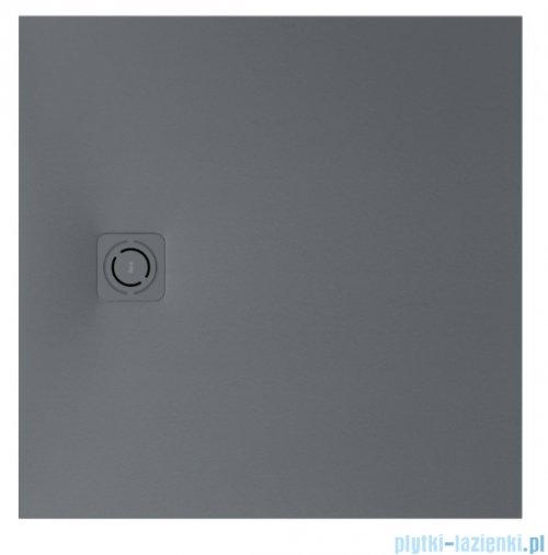 Roca Magma 90x90 cm brodzik kwadratowy kompozytowy STONEX SZARY ŁUPEK APE0138438403200
