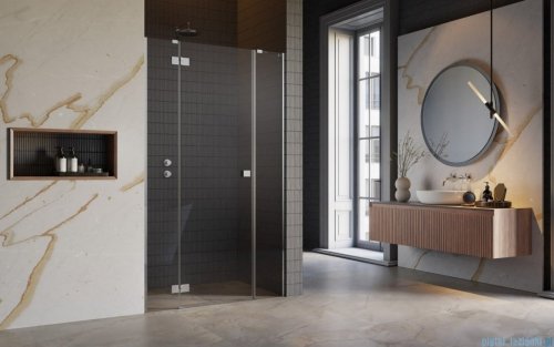 Radaway Essenza Dwjs drzwi wnękowe 130cm lewe szkło przejrzyste 1385032-01-01L/1384090-01-01