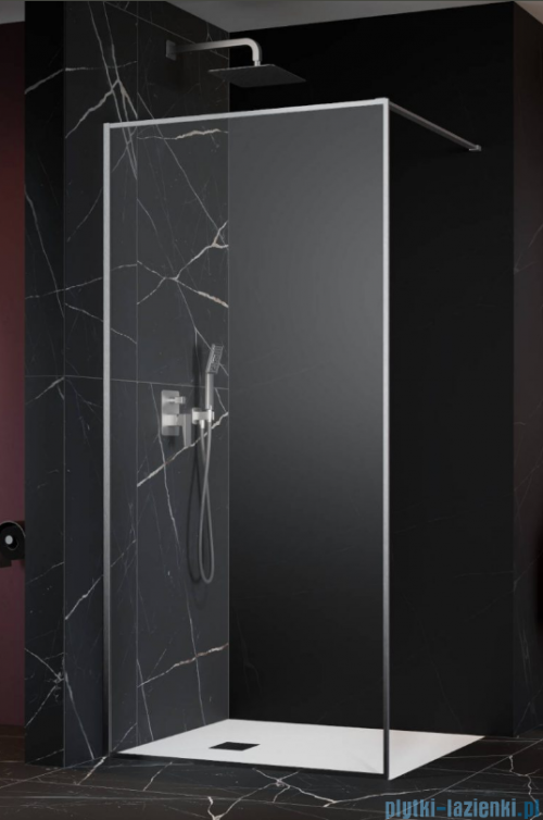 Radaway Modo F II Brushed Nickel kabina Walk-in 130x201cm Szczotkowany Nikiel szkło przejrzyste 10409134-91-01