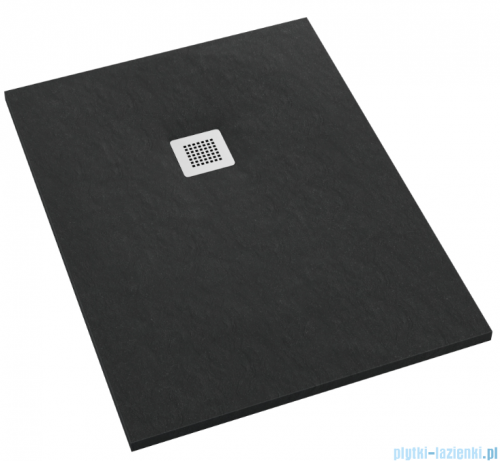 Schedpol Kalait Black Stone brodzik prostokątny + syfon 90x100cm 3.3115/C/ST-M2