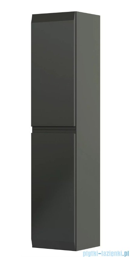 Oristo Brylant szafka boczna wysoka 35x160x32cm oliwkowy mat OR36-SB2D-35-17-V3