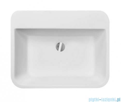 Besco Assos S-Line Glam Srebrna umywalka nablatowa 40x50x15cm #UMD-AP-NBS