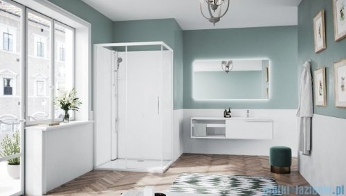 Novellini Glax 1 2.0 kabina standard 120x80 lewa biała G212P129ST-1UU