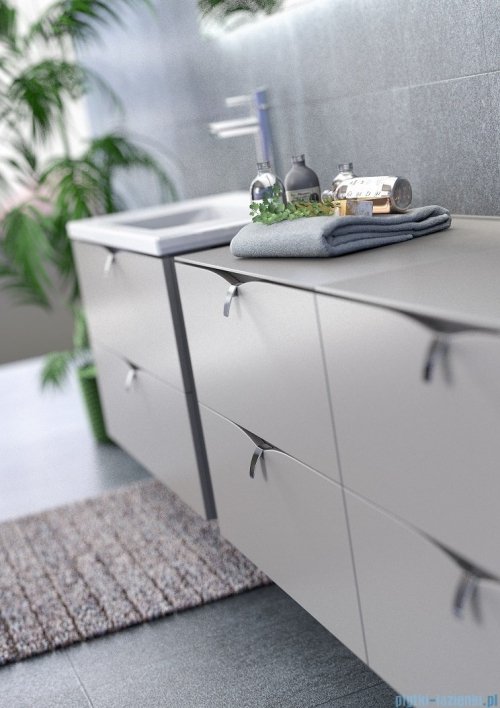 Oristo Siena szafka podumywalkowa wisząca 80x25x45cm oliwkowy mat OR45-SD1S-80-17