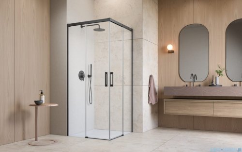 Radaway Idea Kdd Brushed GunMetal kabina 80x70cm szczotkowany grafit 387061-92-01L/387065-92-01R