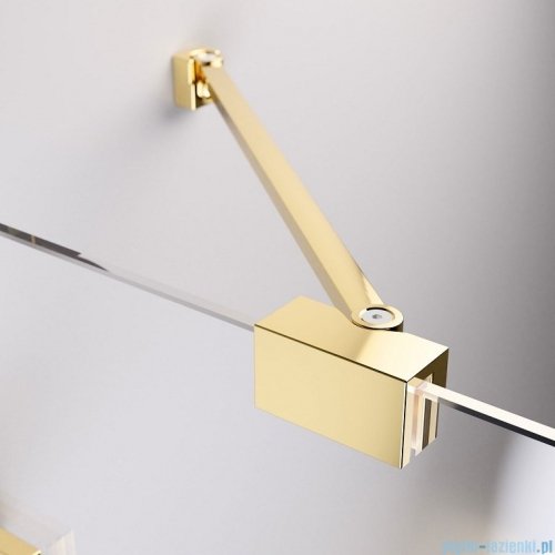 Radaway Essenza Pro Gold Pnd II parawan nawannowy 100cm Lewy złoty połysk/szkło przejrzyste 10102100-09-01L