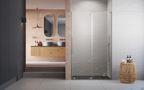 Radaway Furo SL Brushed Nickel DWJ drzwi prysznicowe 120cm prawe szczotkowany nikiel 10307622-91-01R/10110580-01-01