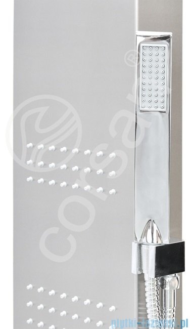 Corsan Neo panel natryskowy z mieszaczem stal szczotkowana S-060M