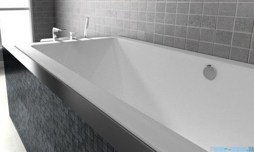 Riho Lugo 160x70cm wanna prostokątna z hydromasażem Pneumatic prawa + nogi + syfon BT07-PNE-P