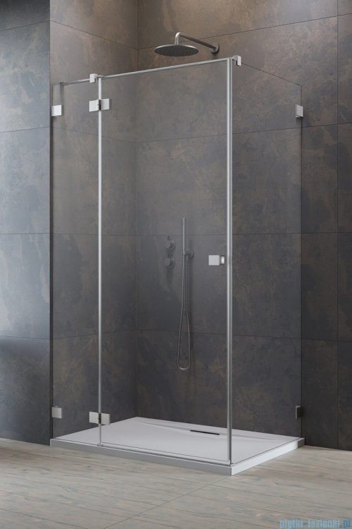 Radaway Essenza Pro Brushed Nickel Kdj kabina 120x90cm lewa szczotkowany nikiel 10097120-91-01L/10098090-01-01