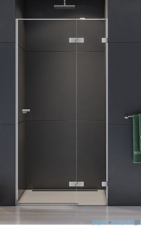 New Trendy Eventa drzwi wnękowe pojedyncze 100x200 cm przejrzyste prawa chrom EXK-4455
