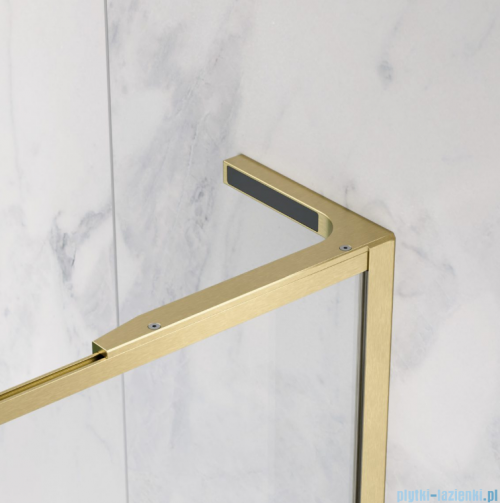 Radaway Modo F SL Brushed Gold II kabina Walk-in 110x201,6cm prawa Szczotkowane Złoto szkło przejrzyste 10419114-99-01R