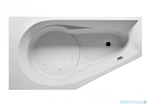 Riho Yukon wanna asymetryczna 160x90cm z hydromasażem Air prawa B008008005
