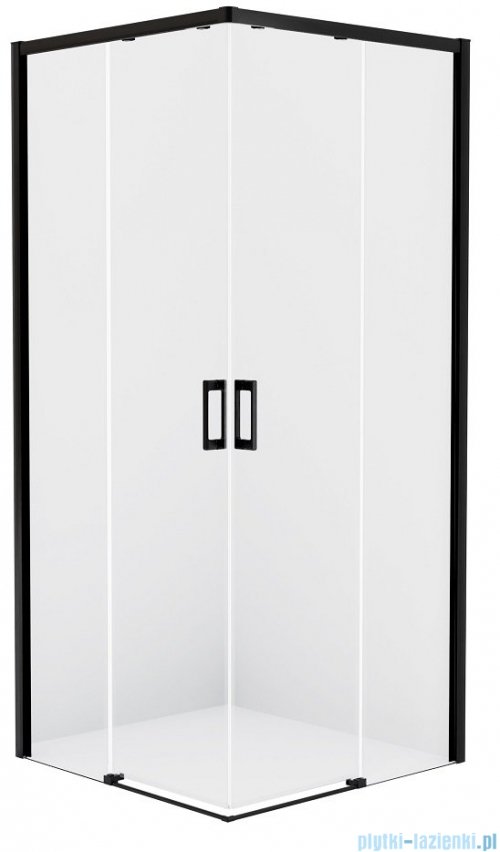 New Trendy Prime Black kabina kwadratowa 100x100x200 cm przejrzyste D-0316A/D-0317A