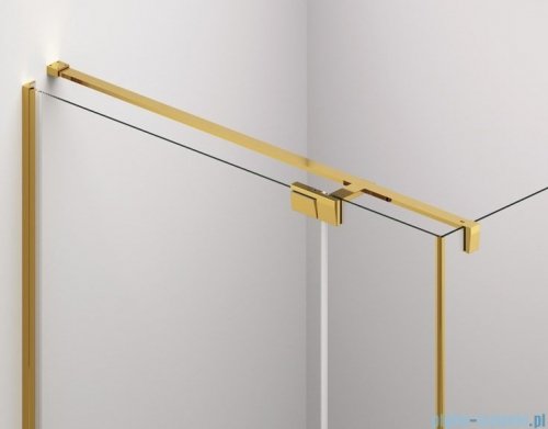 SanSwiss Cadura Gold Line drzwi wahadłowe 100cm jednoczęściowe lewe z polem stałym CA31CG1001207
