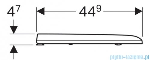 Geberit iCon Square Deska sedesowa wolnoopadająca 500.837.01.1