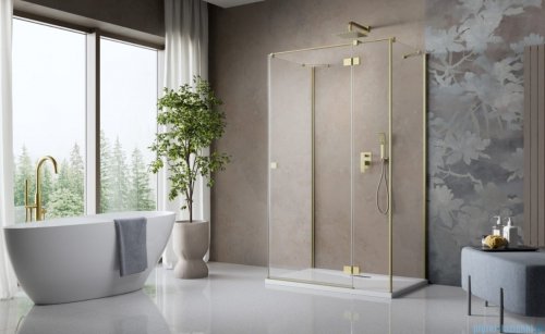 Radaway Essenza Brushed Gold Kdj+S kabina 80x90x80cm prawa szczotkowane złoto 1384051-01-01/1385020-99-01R/1384051-01-01