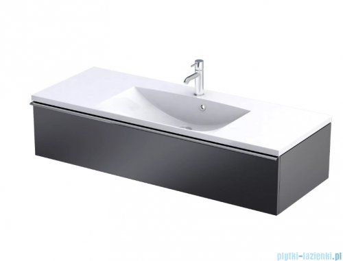 Oristo Etna Konsola podumywalkowa wisząca 120x45x25 czarny mat OR52-SD1S-120-8
