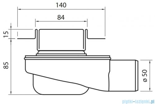 Wiper New Premium Sirocco Odpływ liniowy z kołnierzem 110 cm syfon drop 35 szlif 500.0101.02.110