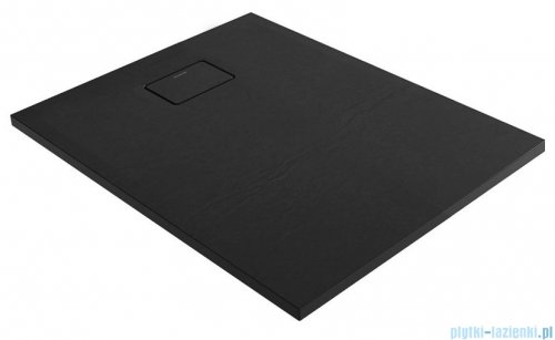 Oltens Bergytan brodzik prostokątny 120x70 cm RockSurface czarny mat 15102300