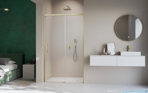 Radaway Idea 8 Dwj Brushed Gold drzwi wnękowe 100cm prawe szczotkowane złoto 10330520-99-01R/10350453-01-01