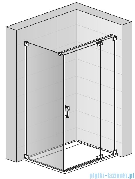 SanSwiss Cadura Black Line ścianka boczna 75x200cm profile czarny mat CAT10750607