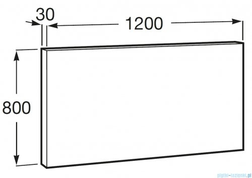 Roca Luna lustro łazienkowe z oświetleniem obwodowym LED120x80cm A812399000