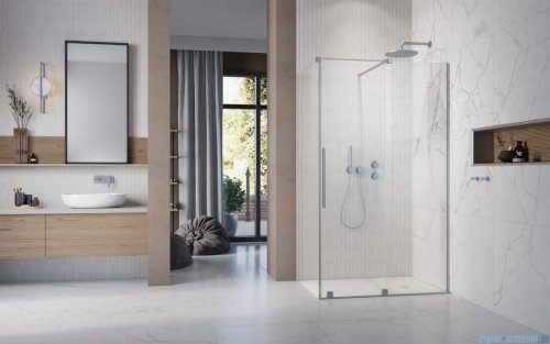 Radaway Furo Kdj Brushed Nickel kabina 150x100cm prawa szczotkowany nikiel 10104772-91-01R/10110730-01-01/10113100-01-01