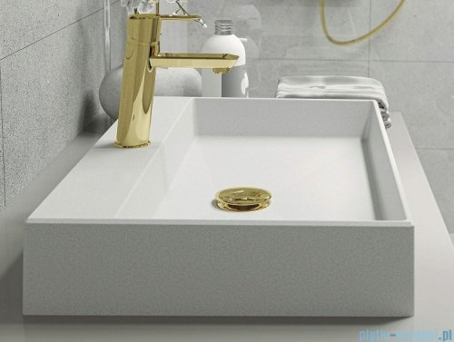 Deante Click-Clack korek uniwersalny do umywalki lub bidetu z tuleją złoty NHC Z10U