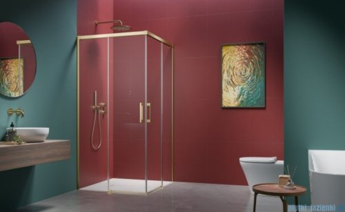 Radaway Idea 6 Kdd Brushed Light Gold kabina 100x90cm szczotkowane jasne złoto 387062-98-01L/387060-98-01R