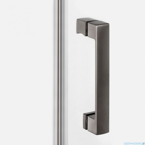 New Trendy Nesta Gunmetal Brushed kabina 100x90x200 cm lewa wspornik równoległy grafit szczotkowany/szkło przejrzyste K-4710