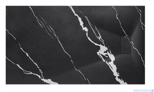Besco Vexo Marble Black 160x90cm brodzik prostokątny VMB-160-90-P