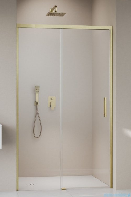 Radaway Idea DWJ Brushed Gold drzwi wnękowe 130cm lewe szczotkowane złoto 387017-99-01L