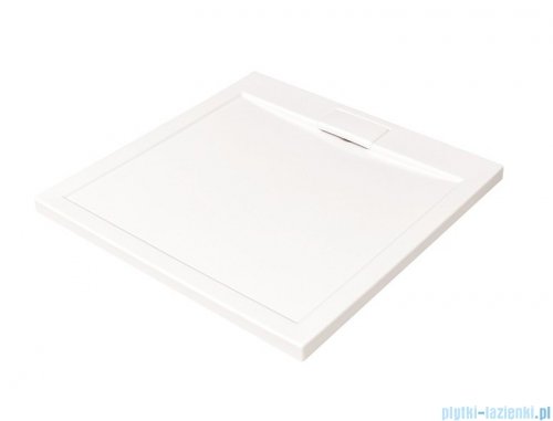 Besco Axim ultraslim 80x80cm brodzik kwadratowy biały BAX-80-KW