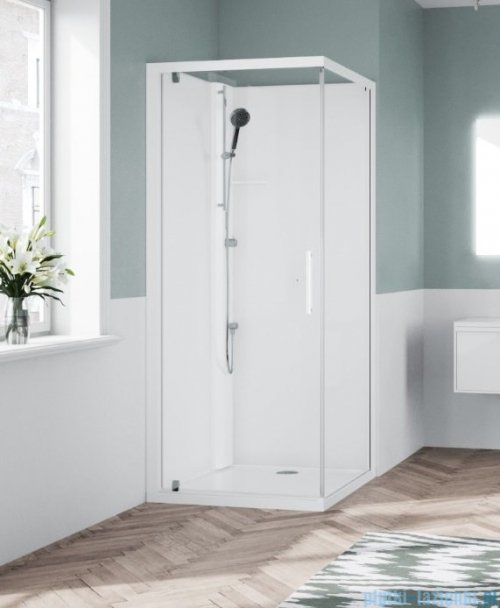 Novellini Glax 1 2.0 kabina standard 90x90 lewa biała G21GF99SM-1UU
