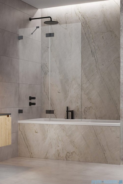 Radaway Essenza Pro Brushed GunMetal Pnd II parawan nawannowy 120cm lewy szczotkowany grafit 10102120-92-01L 