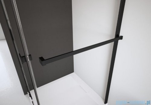 Radaway Essenza 8 Black Ptj kabina pięciokątna 80x90cm prawa czarny mat/szkło przejrzyste 10490000-54-01R/10490400-01-01