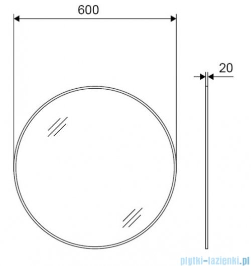 Excellent Virro lustro wiszące okrągłe czarny mat 60 cm DOEX.VI060.BL