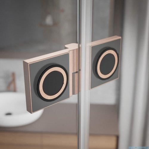 Radaway Essenza Pro  Brushed Copper Kdj kabina 90x75cm prawa szczotkowana miedź 10097090-93-01R/10098075-01-01