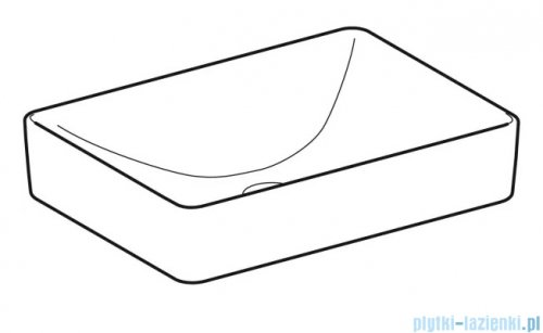 Geberit VariForm Umywalka prostokątna stawiana na blat 55x40cm 500.779.01.2