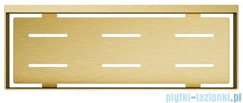 Omnires Uni koszyk prysznicowy 30x11 cm złoty szczotkowany UN10335GLB