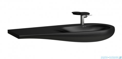 Laufen ILBAGNOALESSI umywalka ścienna 120x50cm czarny mat H8149747161041