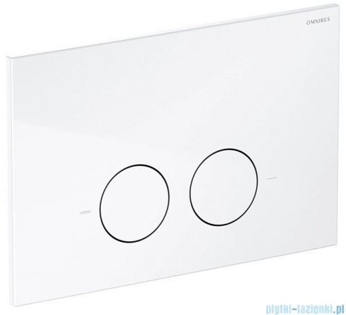 Omnires Flush Set Strongframe stelaż podtynkowy do WC z ECO spłukiwaniem przycisk spłukujący biały połysk STFWCECO1M-RBP