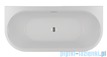 Riho Desire Back2wall LED wanna wolnostojąca przyścienna z oświetleniem Riho Fall napełnianie przez przelew 180x84cm B089012005