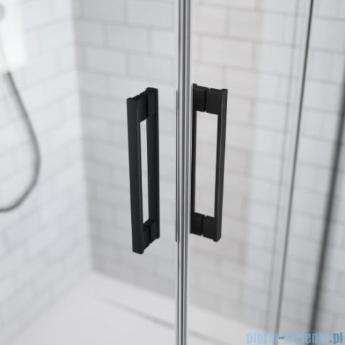 Radaway Idea Black Kdd kabina 90x75cm czarny mat/szkło przejrzyste 387060-54-01L/387066-54-01R