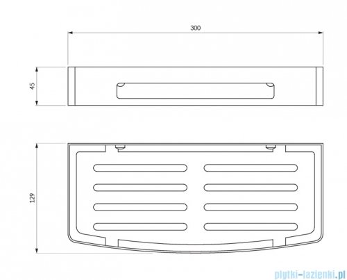 Omnires Uni koszyk prysznicowy mocowany do ściany nikiel szczotkowany UN10331NI